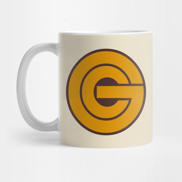 Gold Circle 80s Retail Logo by Turboglyde